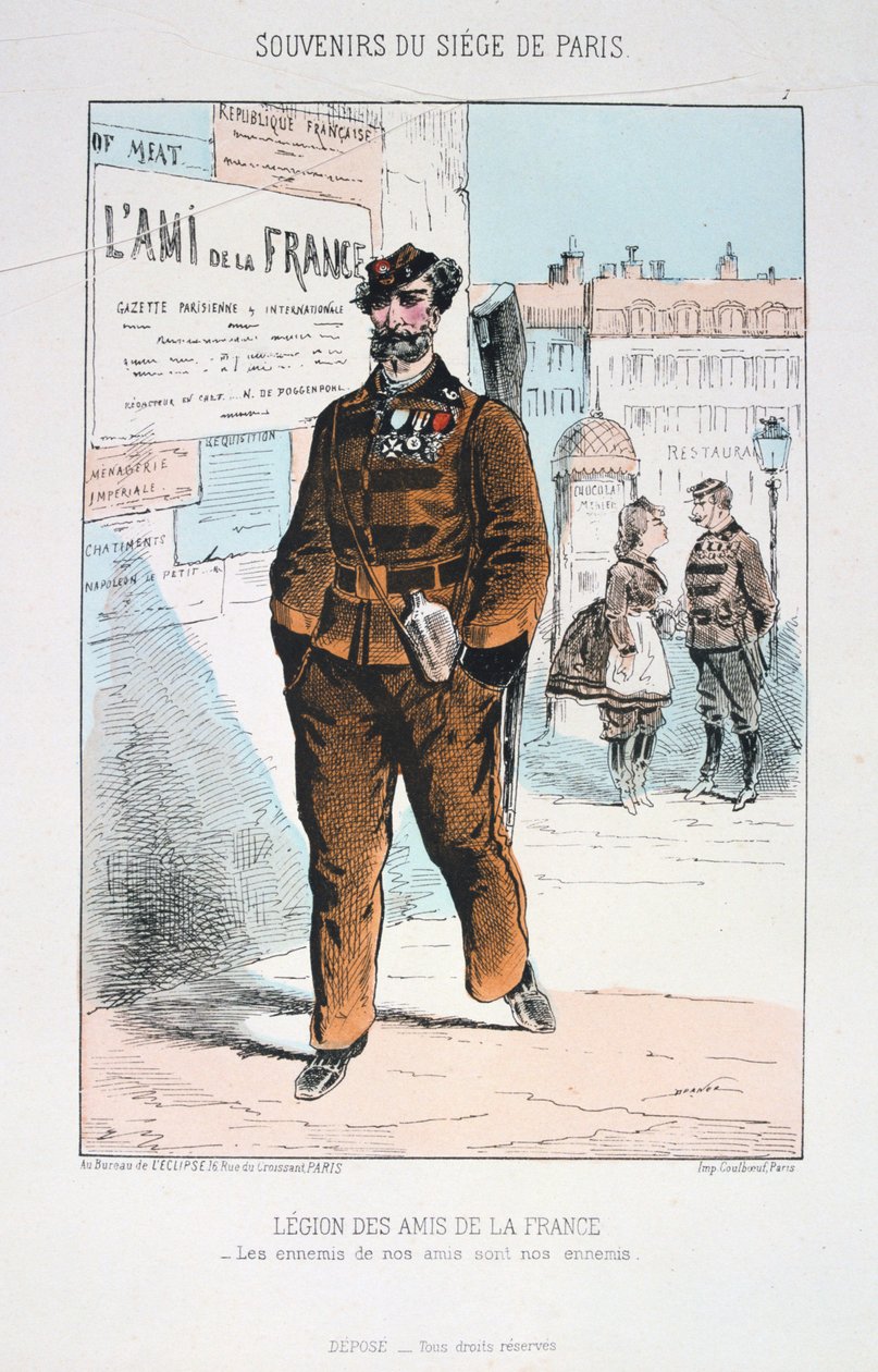 Legion of Friends of France, Belejring af Paris, 1870-1871 af Unbekannt