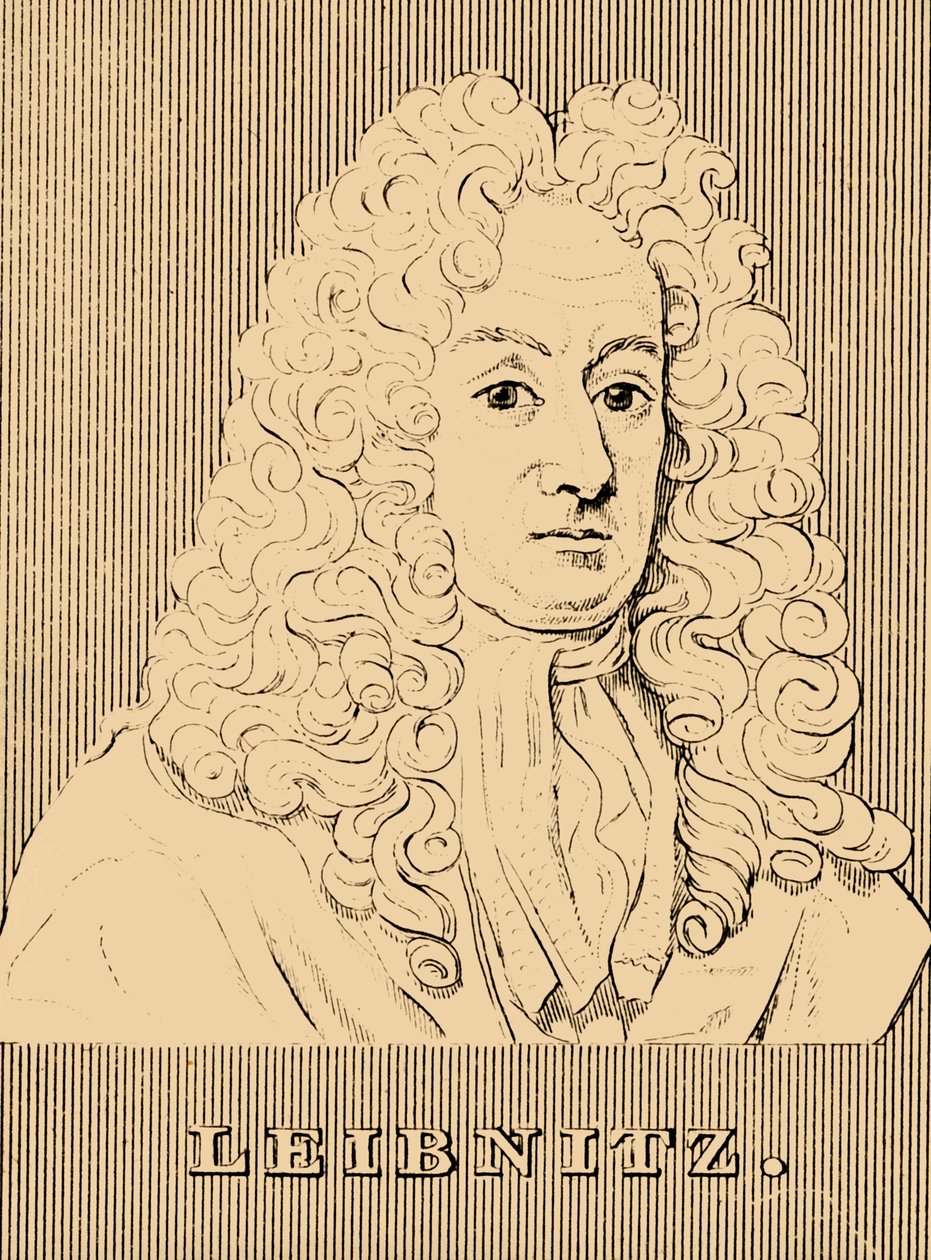 Leibnitz, 1646-1716, 1830. af Unbekannt
