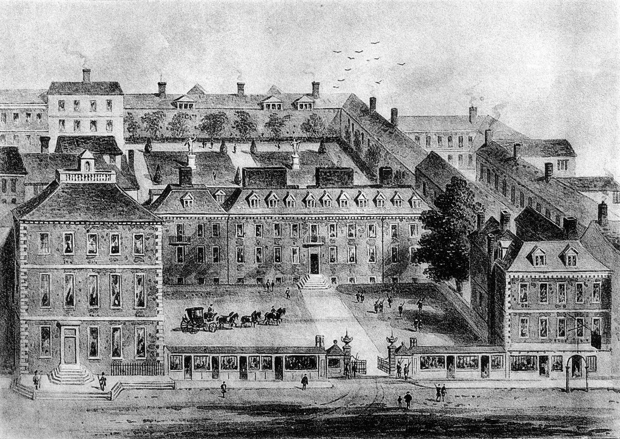 Leicester House, Leicester Fields, 1700-tallet, 1908 af Unbekannt