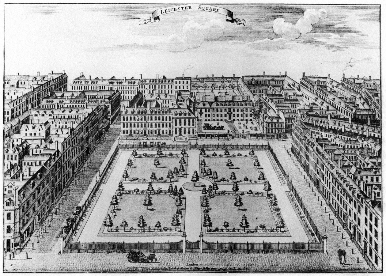 Leicester Square, London, 1750 1907 af Unbekannt