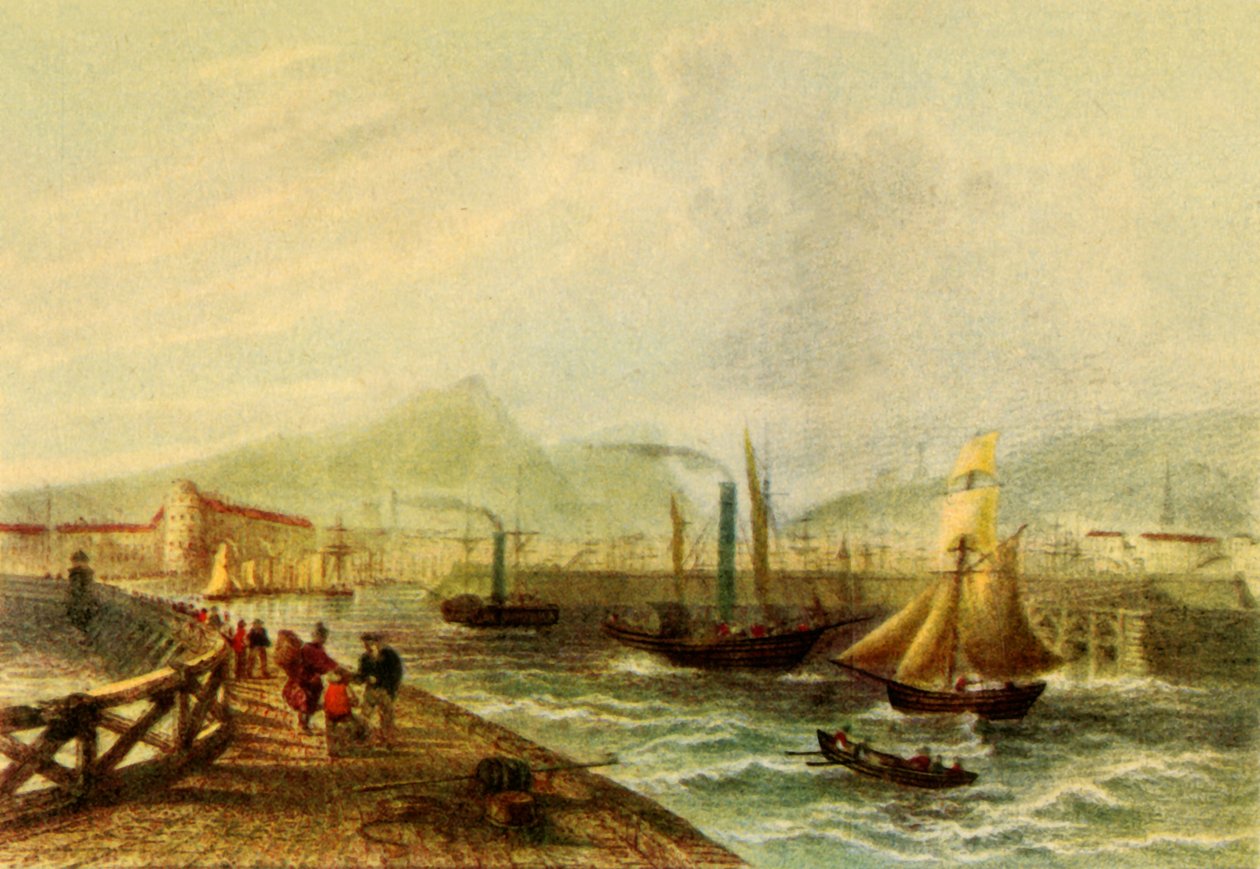 Leith Harbour, c1840, 1942. af Unbekannt