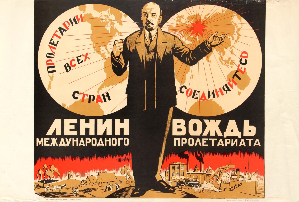 Lenin er leder af det internationale proletariat, 1920
