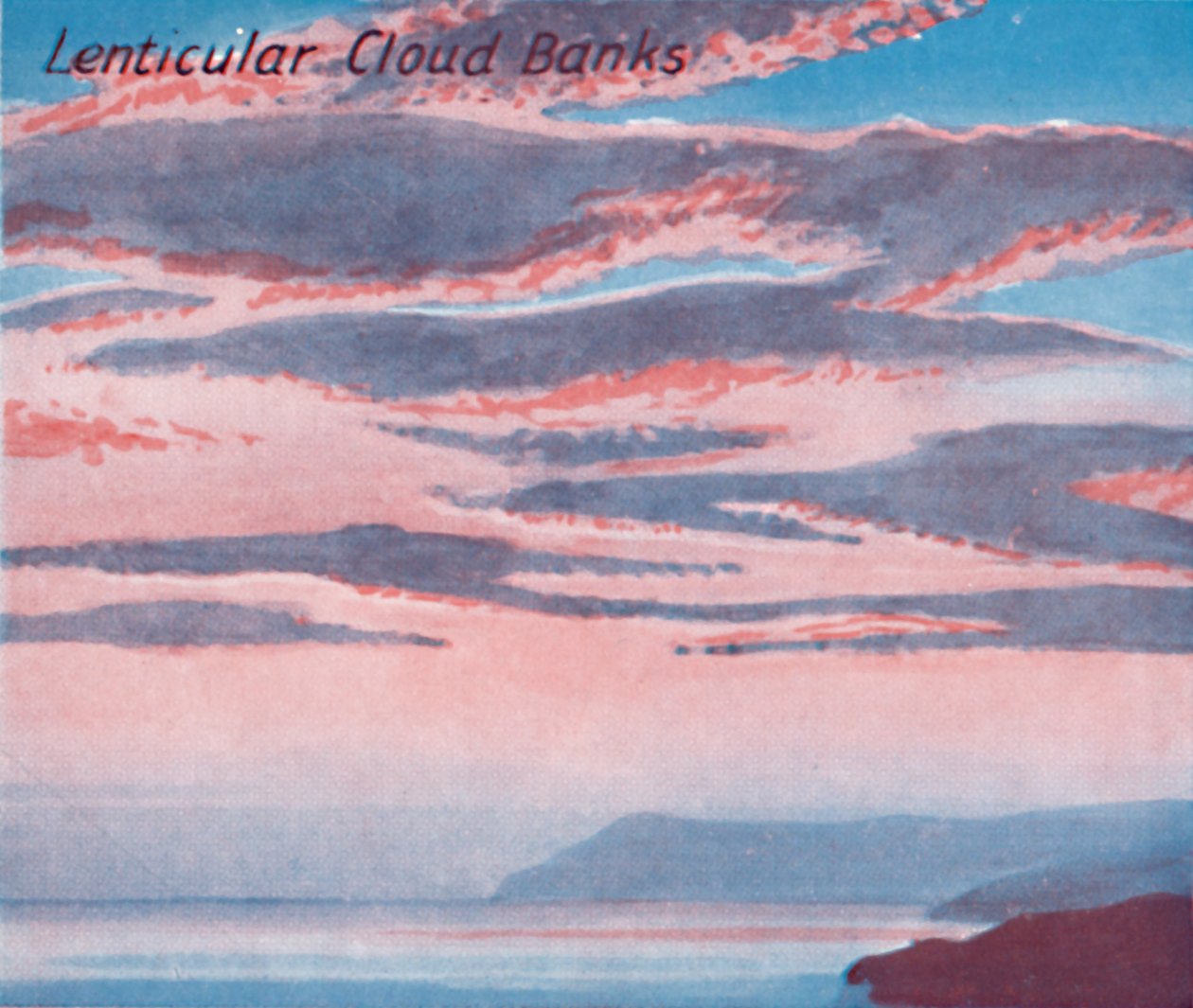 Lenticular Cloud Banks - Et dusin af de vigtigste skyformer i himlen, 1935 af Unbekannt