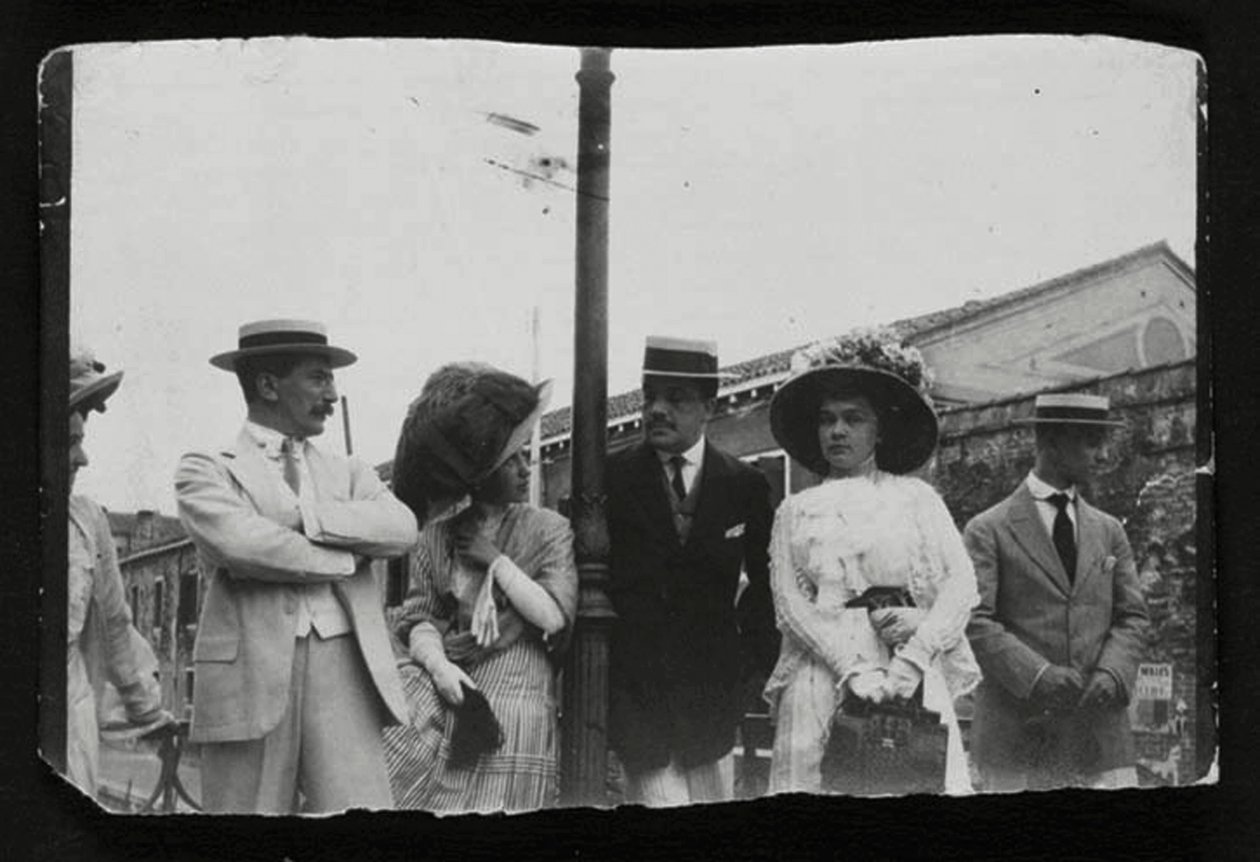 Leon Bakst, russisk kunstner og designer og balletimpresario Serge Diaghilev, c1910 af Unbekannt
