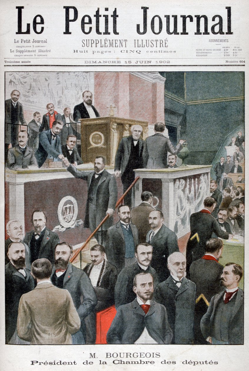 Leon Bourgeois, formand for Deputeretkammeret, 1902 af Unbekannt