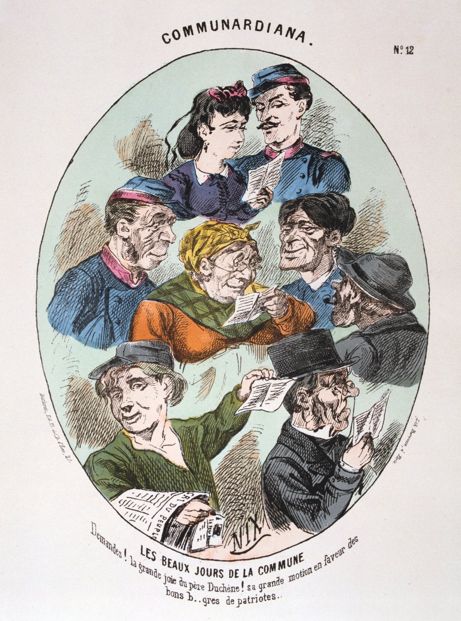 Kommunens smukke dage, 1871 af Unbekannt