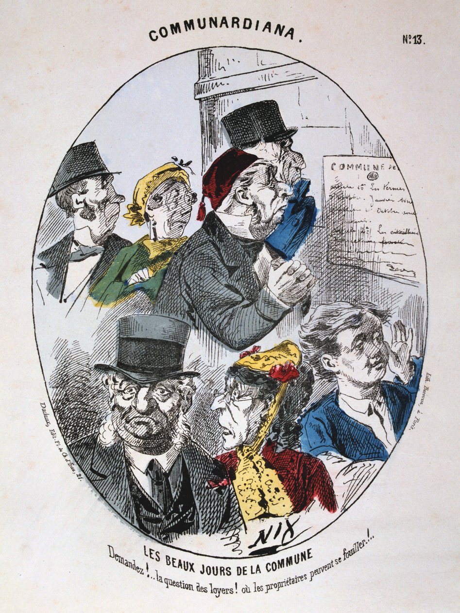 Kommunens smukke dage, 1871 af Unbekannt