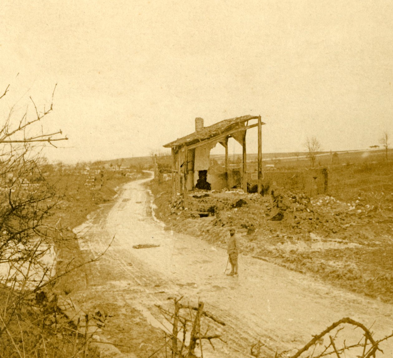 Les Hurlus, Nordfrankrig, c1914-c1918 af Unbekannt