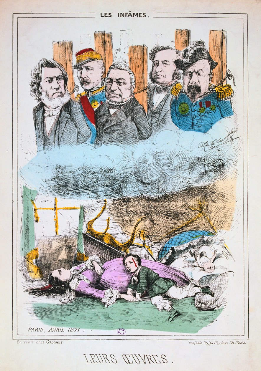 The Infames, Paris Kommune, april 1871 af Unbekannt