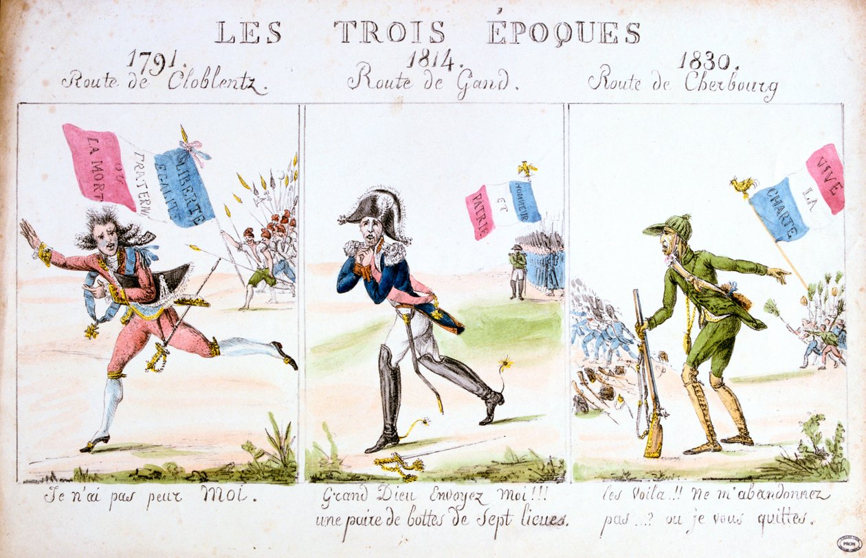 De tre aldre, revolution i 1830, Paris af Unbekannt