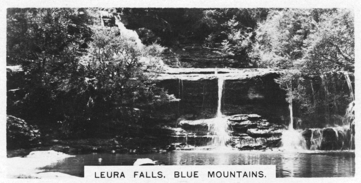 Leura Falls, Blue Mountains, Australien, 1928 af Unbekannt