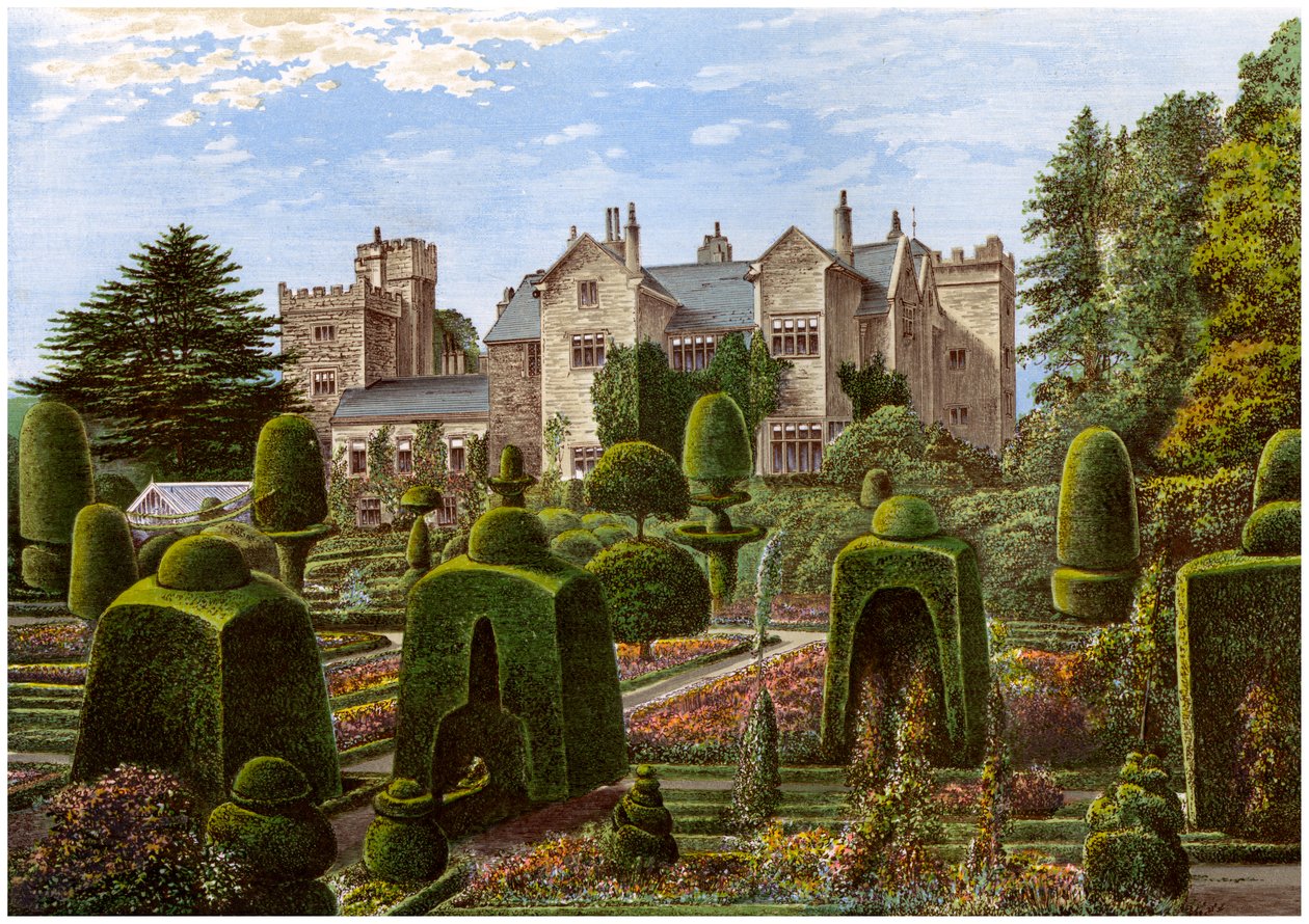 Levens Hall, Cumbria, c1880 af Unbekannt