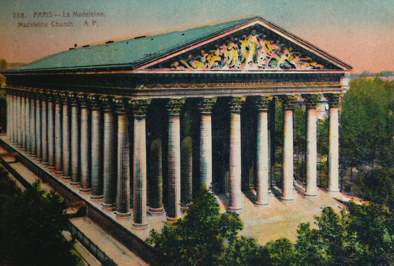 Madeleine-kirken, Paris, c1920 af Unbekannt