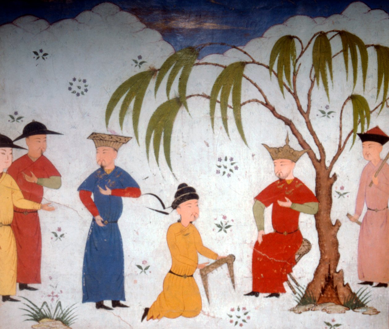 Li-ta-chih og Maksun, præsenterer historiebøger til Uljaytu, c14.-15. århundrede af Unbekannt