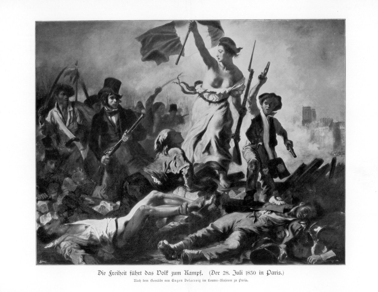 Liberty Leading the People 28. juli 1830 1900 af Unbekannt