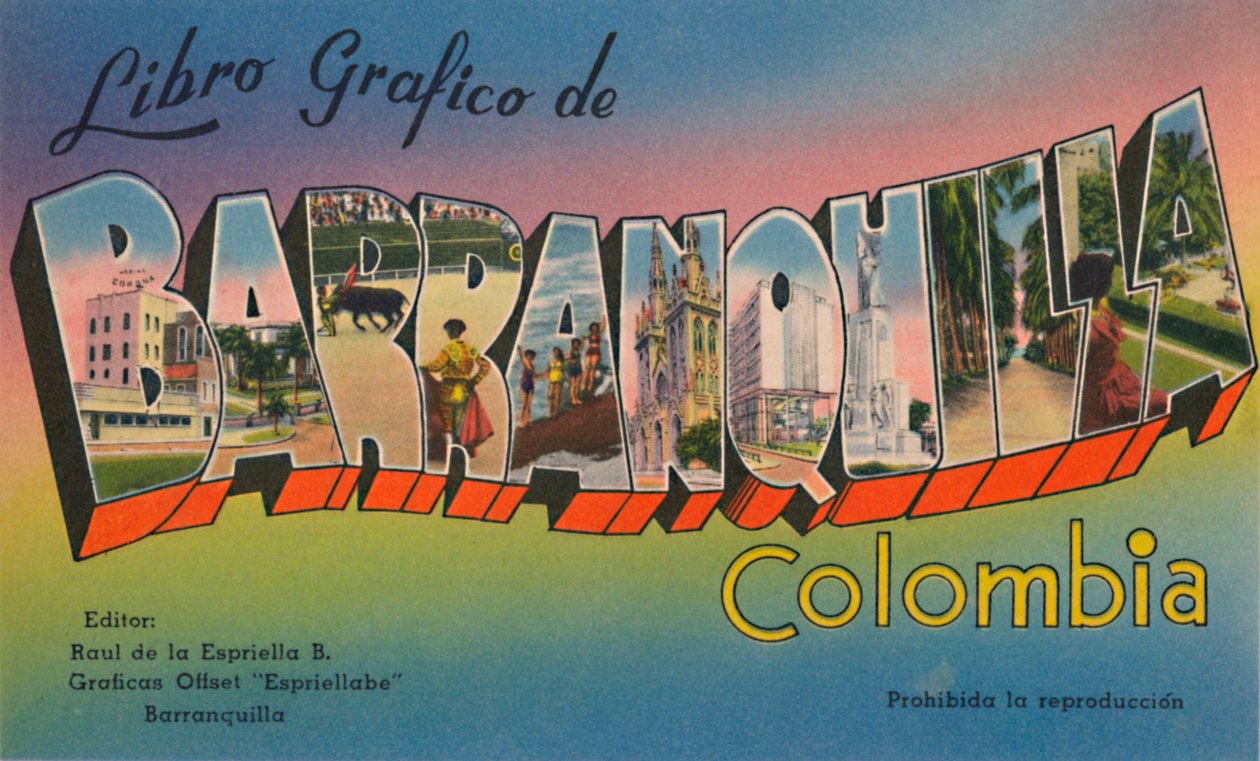 Grafisk bog om Barranquilla Colombia, c1940