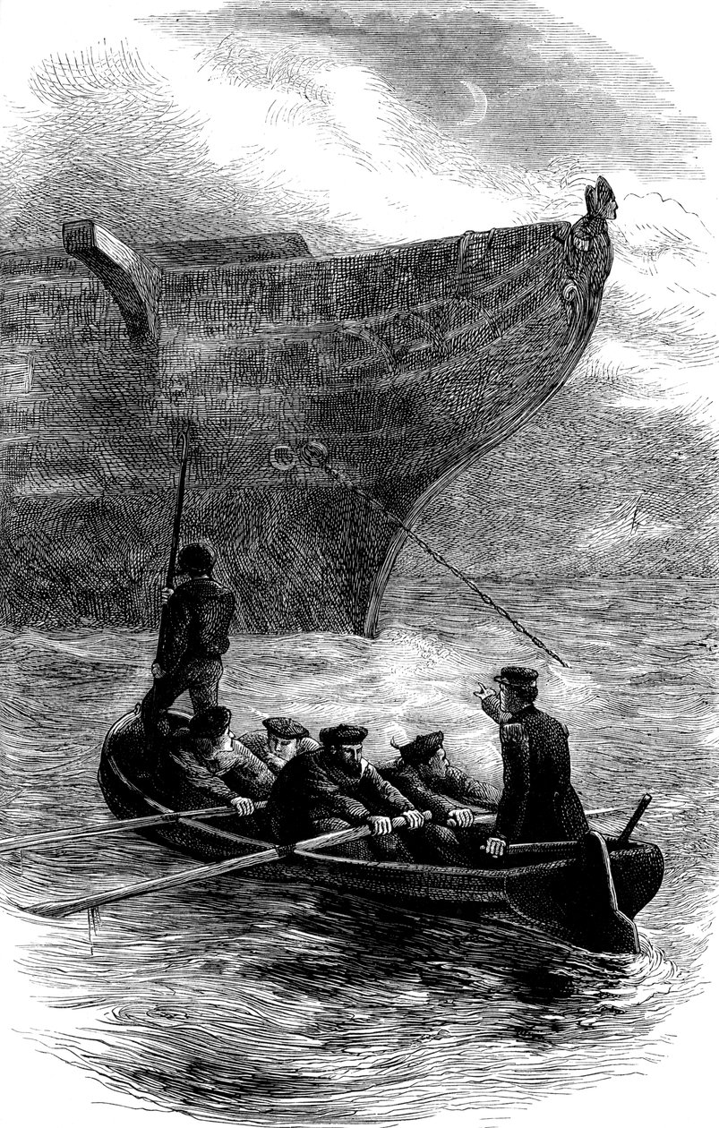 Løjtnant Caldwell slipper kæden, amerikansk borgerkrig, 1861-1865 c1880 af Unbekannt