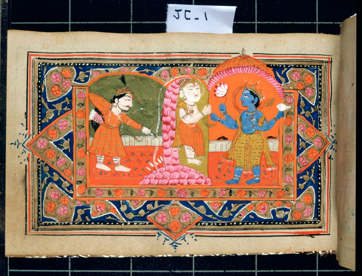 Krishnas liv, c18. - 19. århundrede af Unbekannt