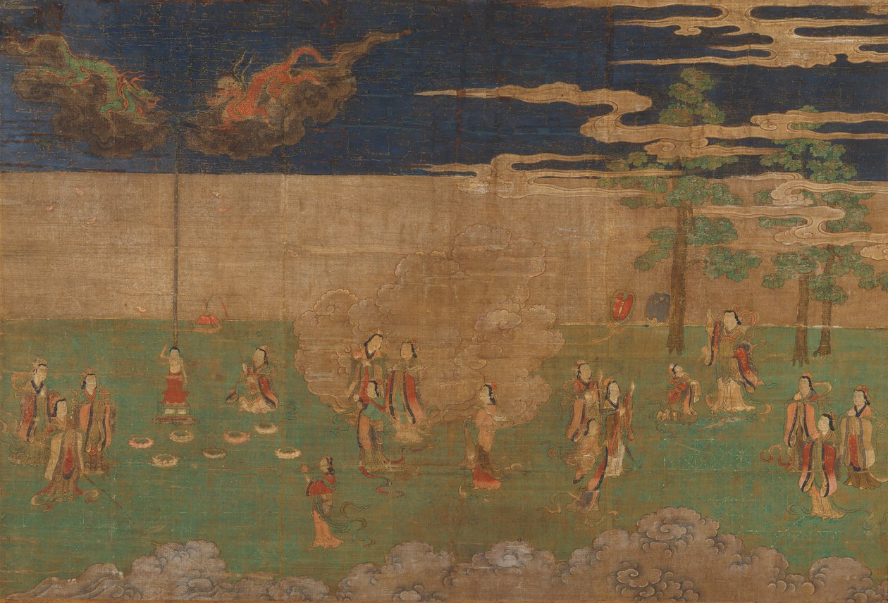Buddhas liv: Buddhas fødsel, begyndelsen af det 15. århundrede. af Unbekannt