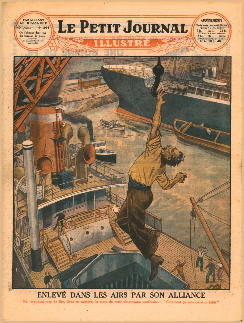 Løftet op i luften af sin vielsesring, 1929. af Unbekannt