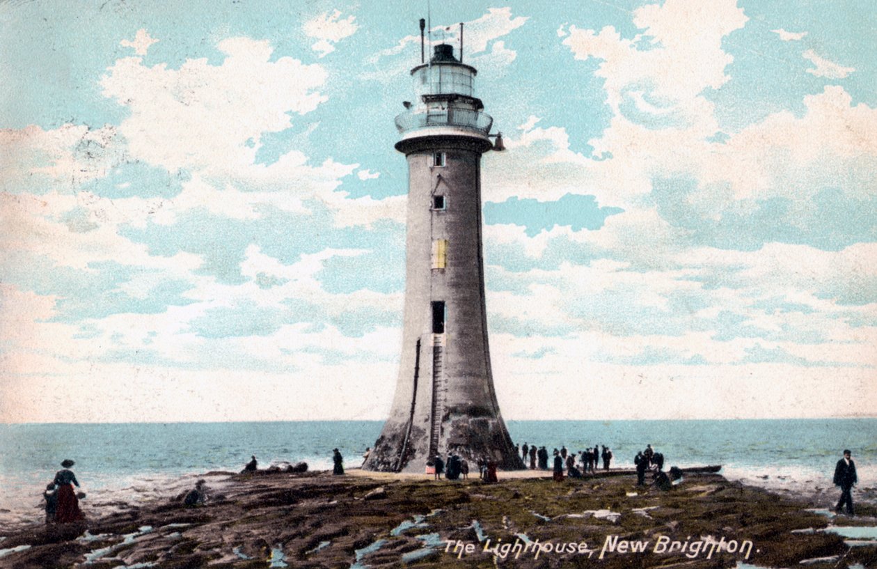 Fyrtårn i New Brighton, Wirral, Merseyside, 1904 af Unbekannt