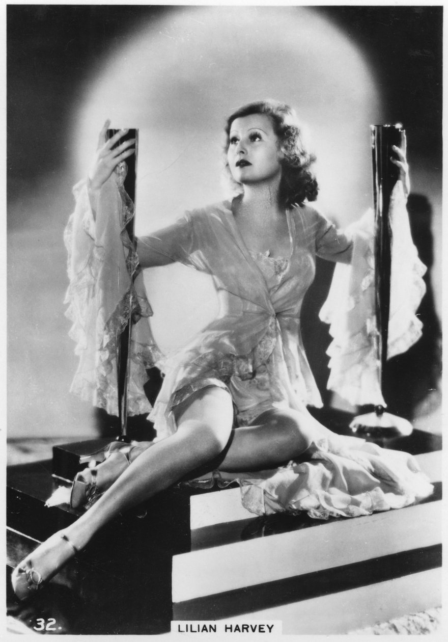 Lilian Harvey, britisk-født tysk filmskuespillerinde, c1938 af Unbekannt