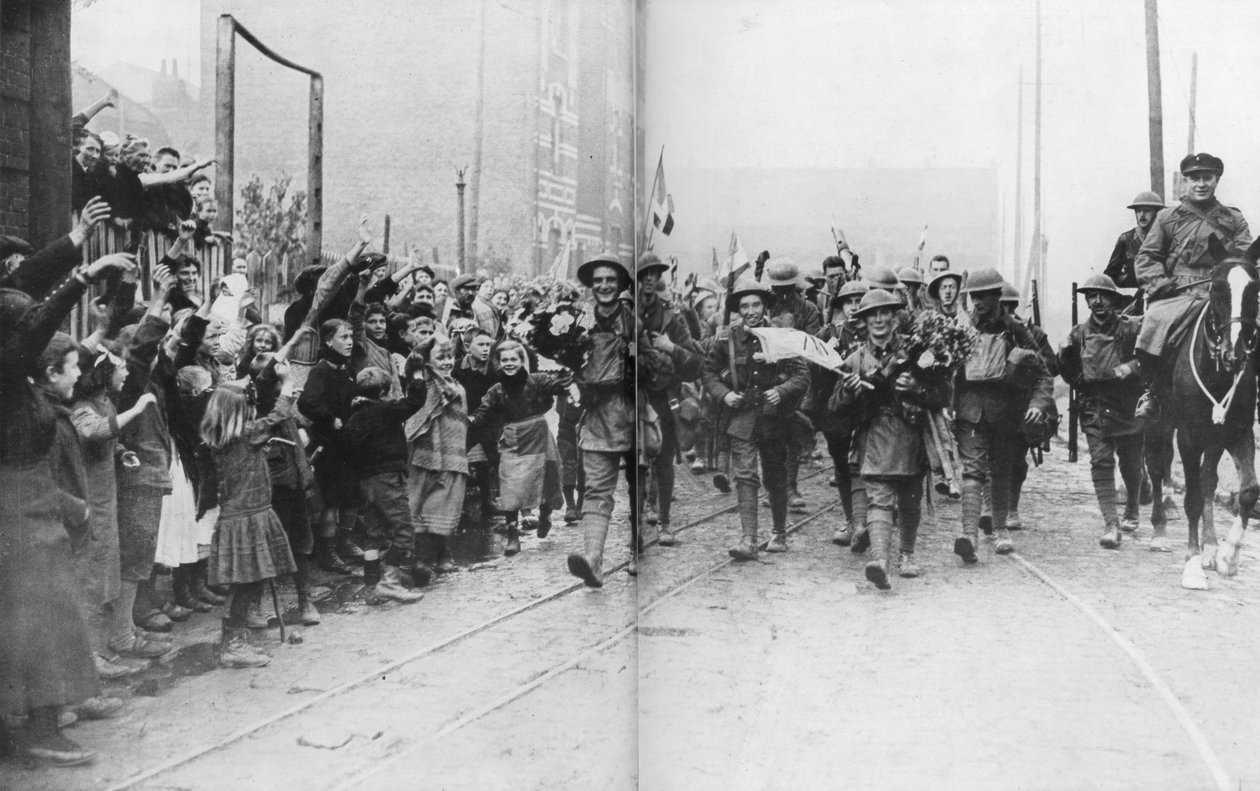 Lille bliver befriet af briterne, Frankrig, 17. oktober 1918 af Unbekannt