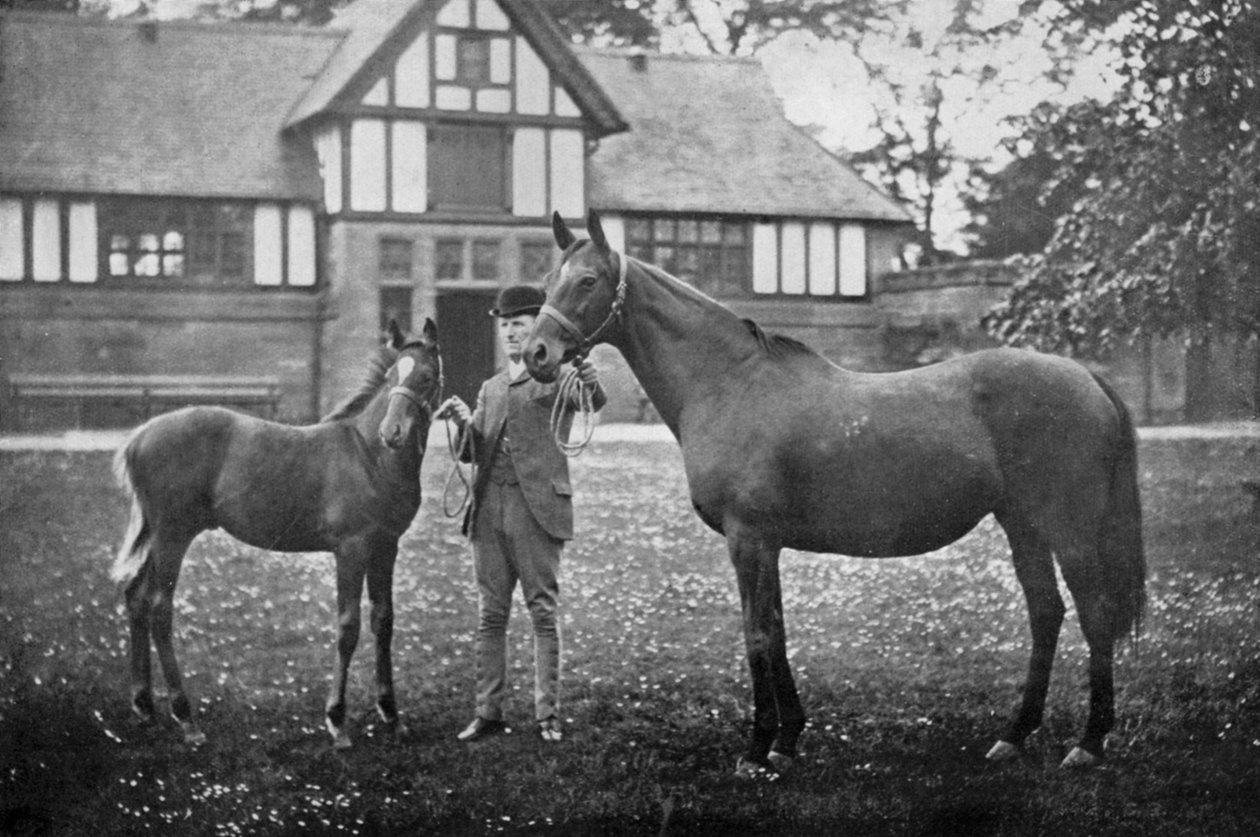 Lily Agnes, med Orelio af Bend Or, vinder af £4955, 1894 1938 af Unbekannt