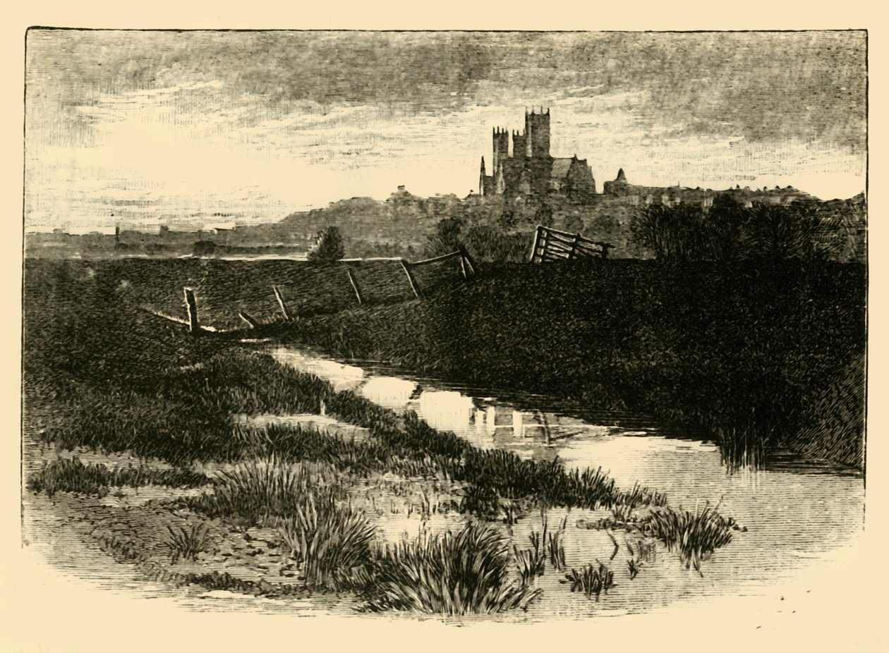 Lincoln, fra Witham Bank, 1898. af Unbekannt