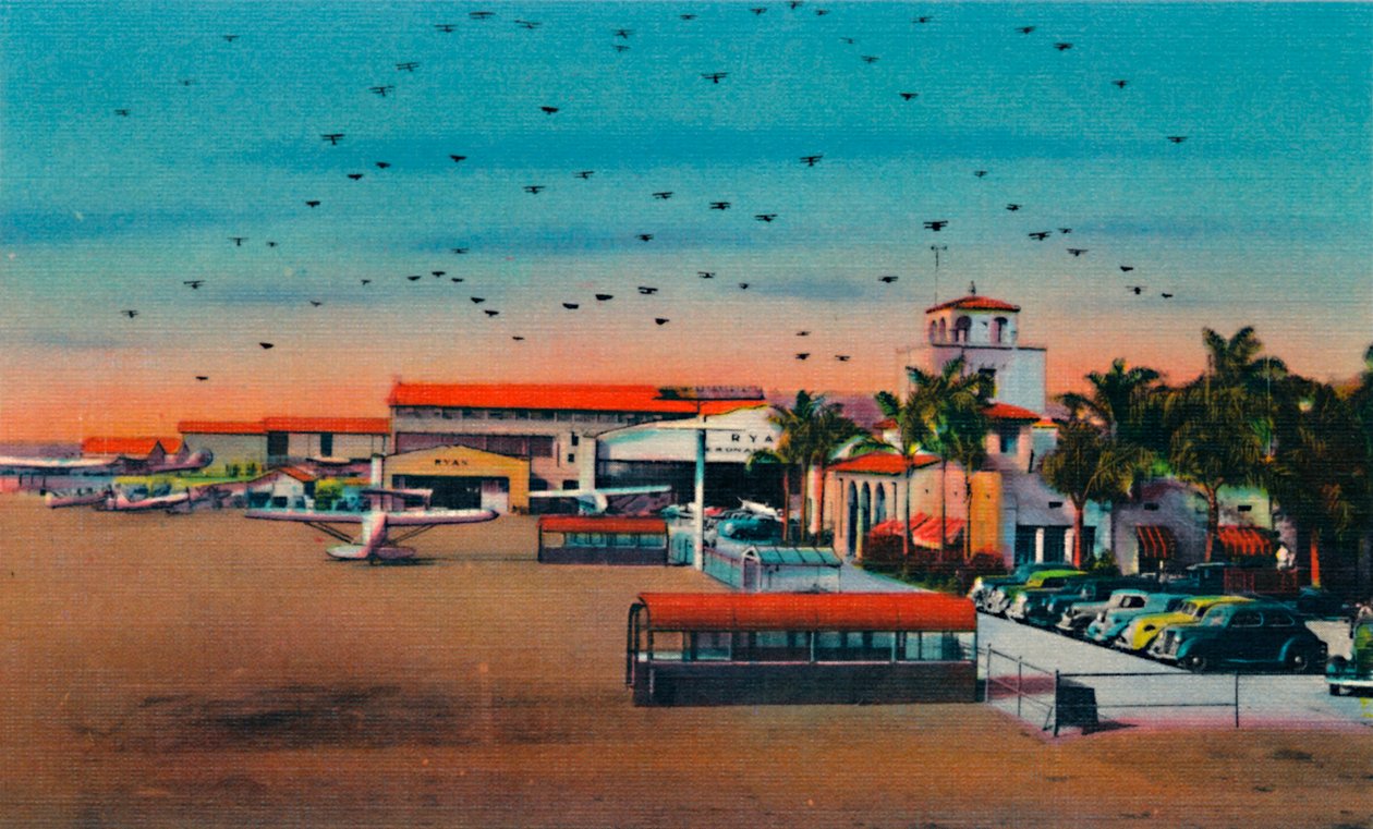 Lindbergh felt- og administrationsbygning. San Diego, Californien, c1941 af Unbekannt