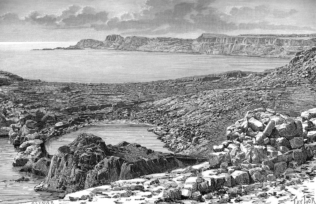 Lindos Bay, Rhodos, Grækenland, c1890 af Unbekannt