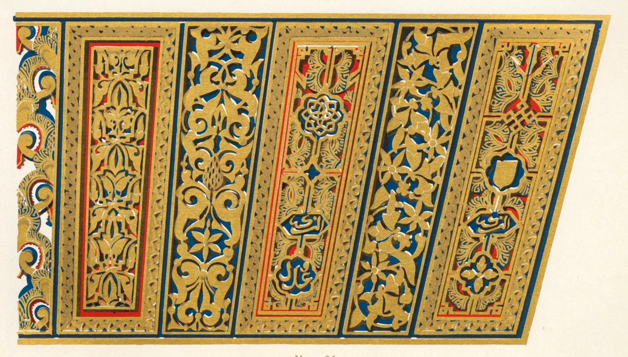 Overligger af en døråbning, Court of the Mosque, 1907. af Unbekannt