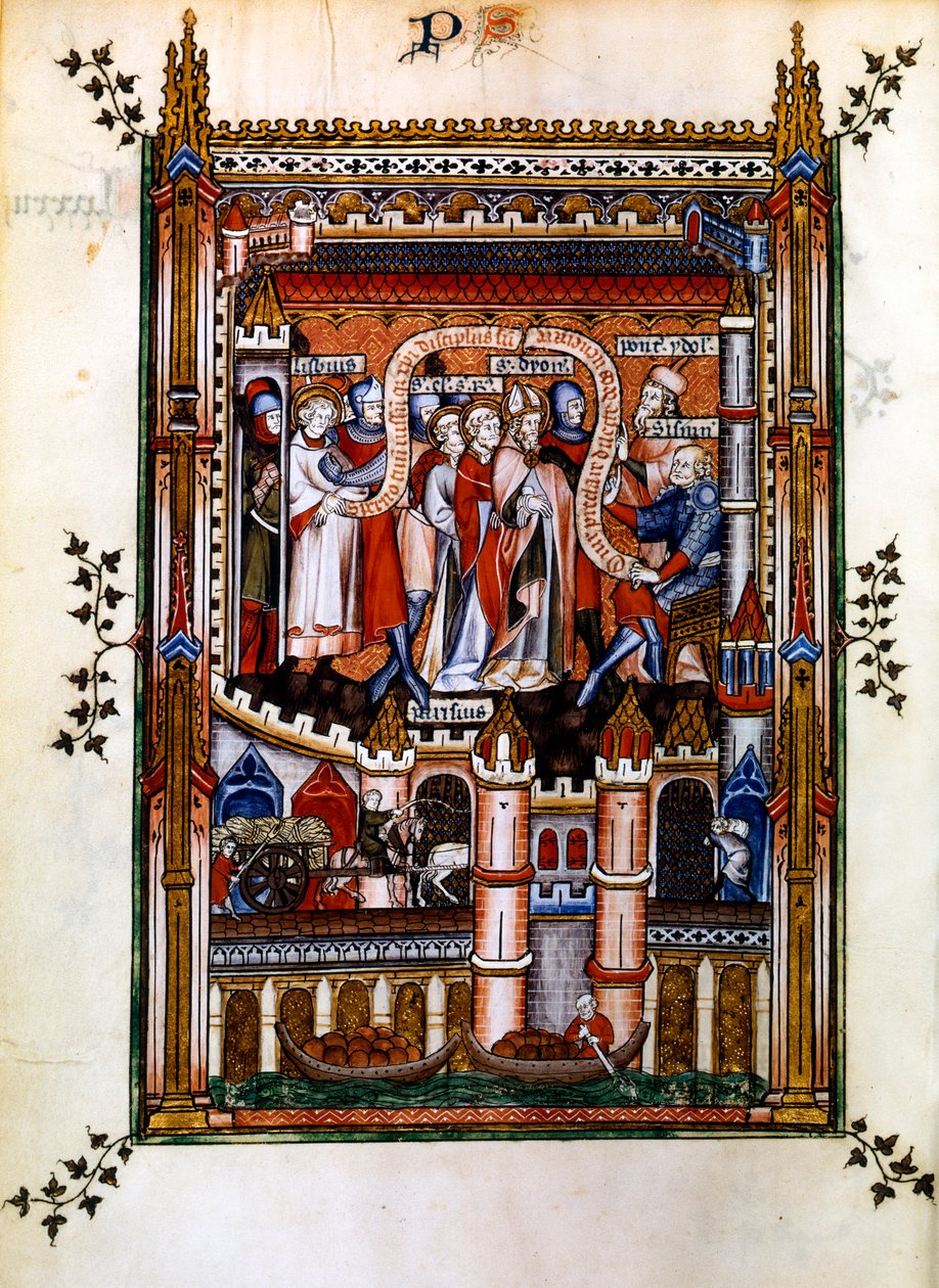 Lisbius udråber sig selv til Kristi discipel, 1317 af Unbekannt