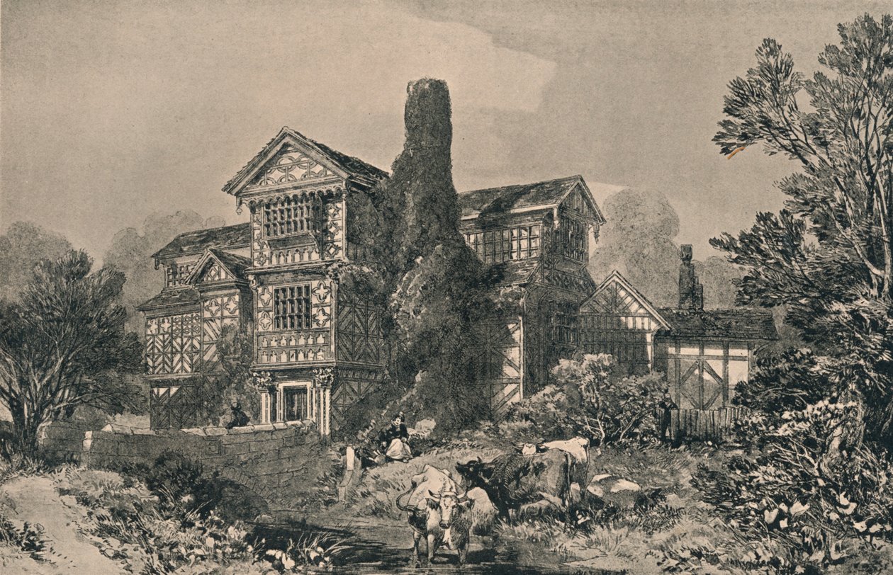 Little Moreton Hall, Cheshire, 1915 af Unbekannt