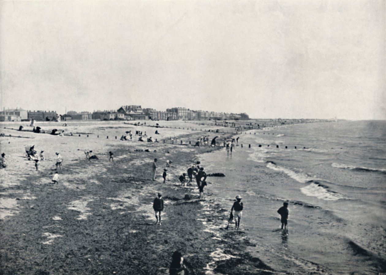 Littlehampton - Padling at Low Water, 1895 af Unbekannt