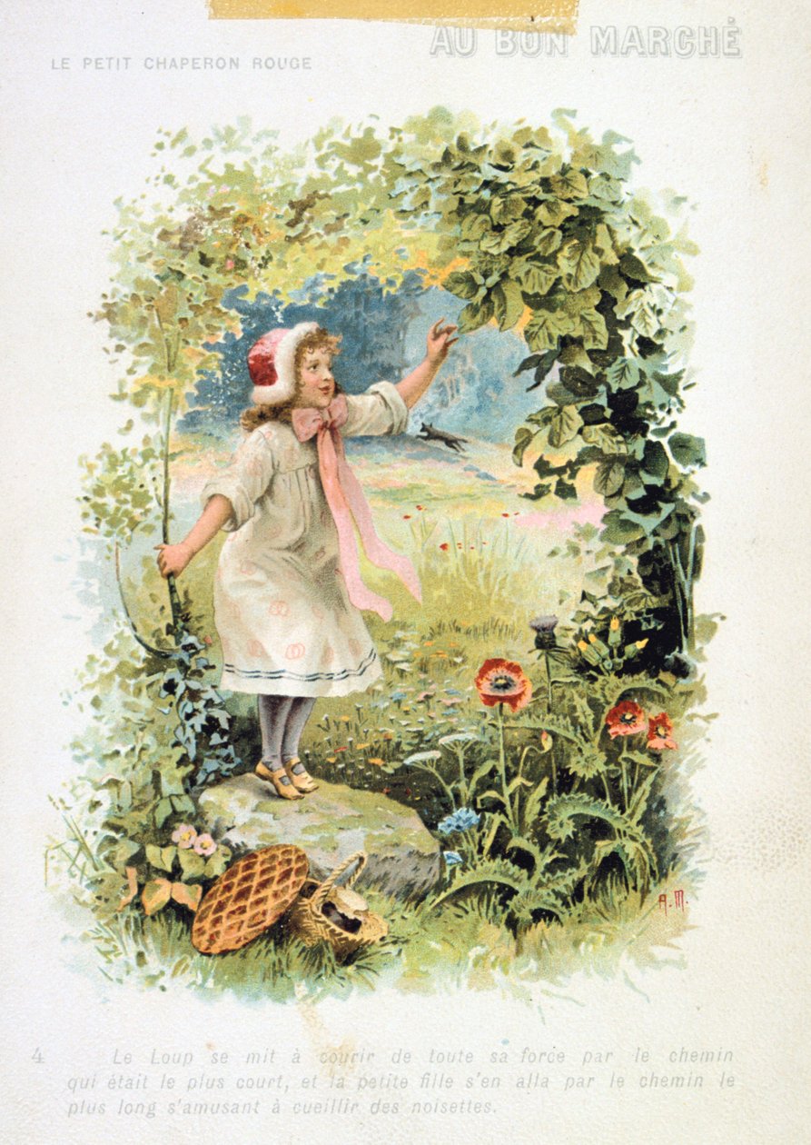 Rødhætte, 1800-tallet af Unbekannt
