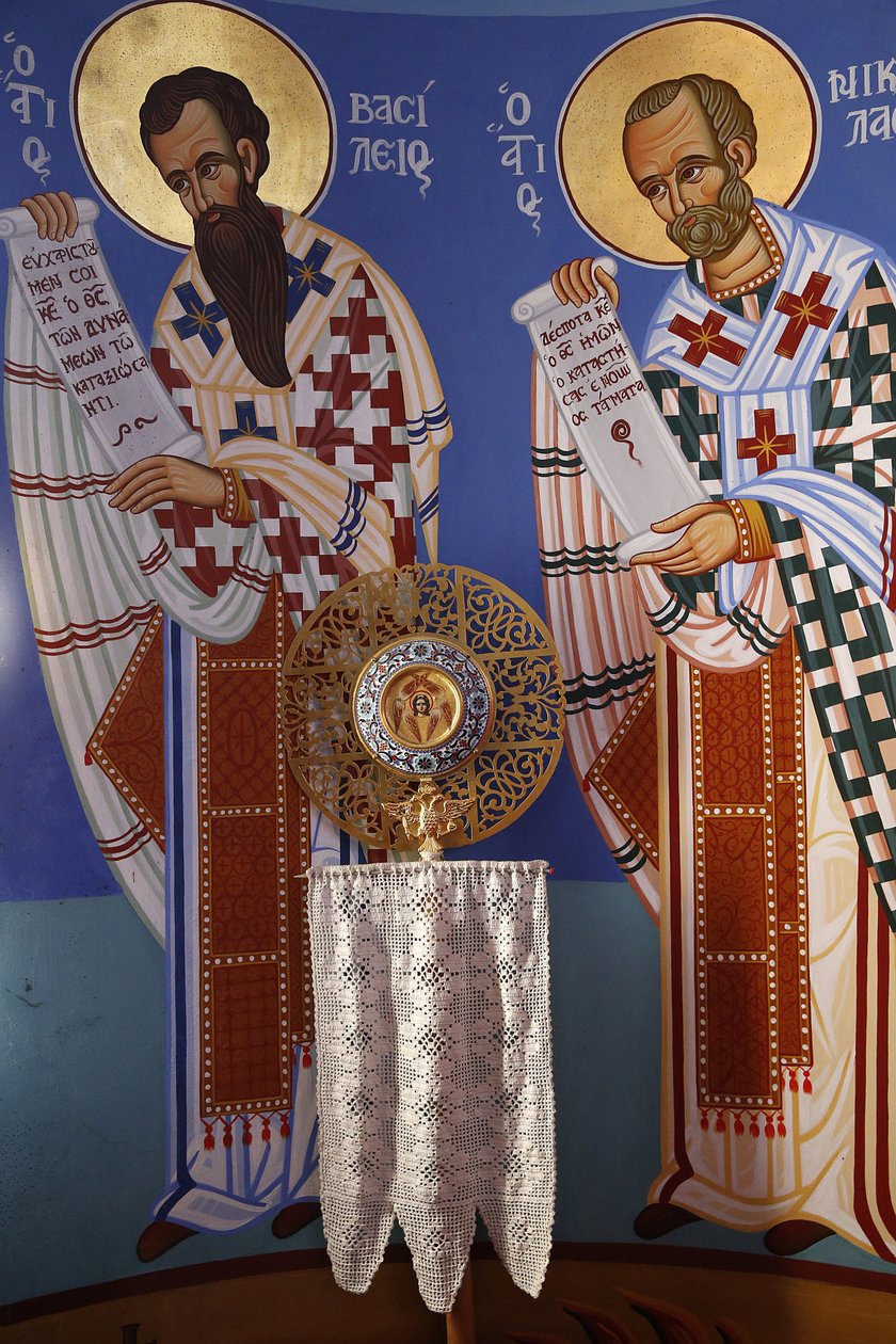 Liturgisk genstand i Pedoulas ortodokse kirkes helligdom, 20150510, Pedoulas, Cypern af Unbekannt