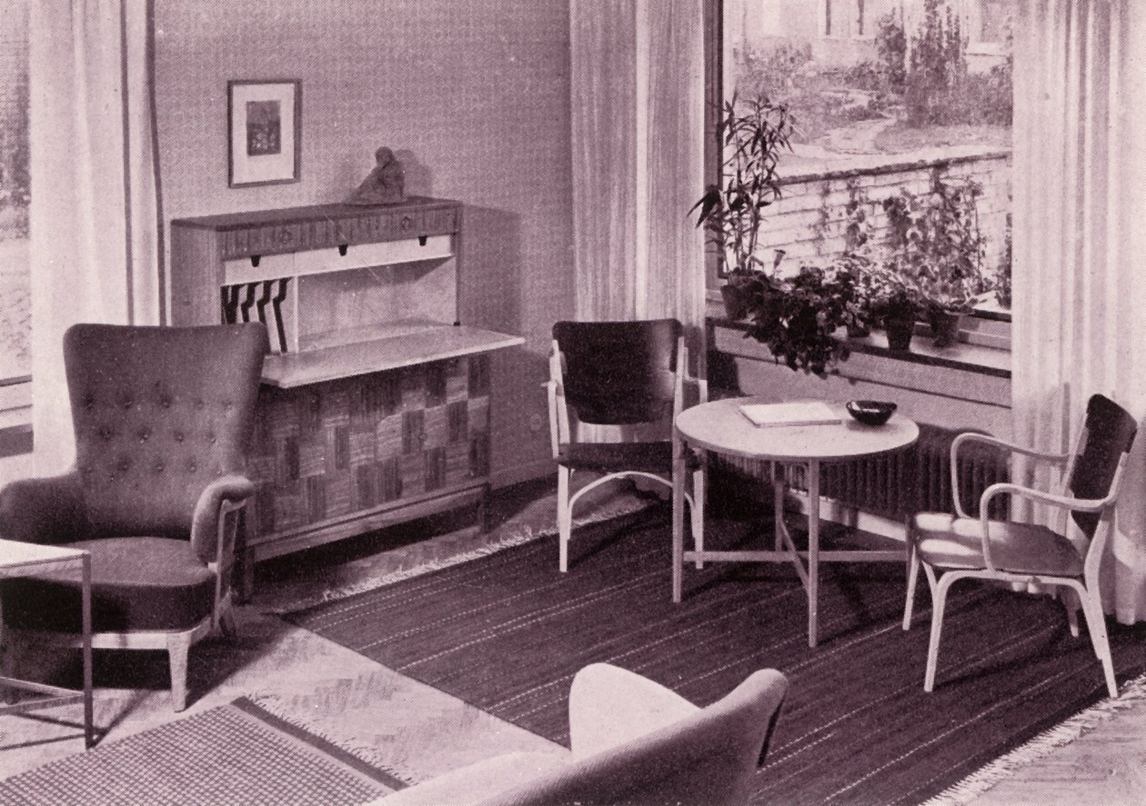 Stuemøbler af Carl-Axel Acking, udført af A.B. Svenska Mobelfabrikerna, 1949. af Unbekannt