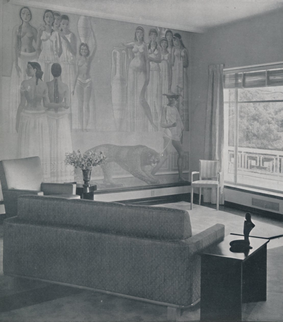 Stue i Cafritz-boligen i Georgetown, Nr. Washington D.C., 1942 af Unbekannt