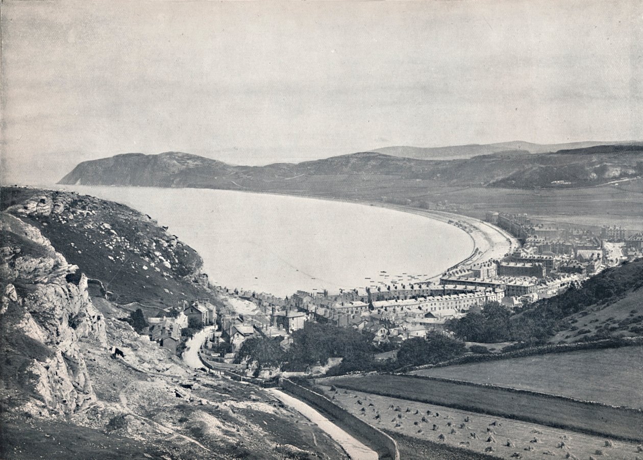 Llandudno - Ser ned fra bjerget, 1895 af Unbekannt