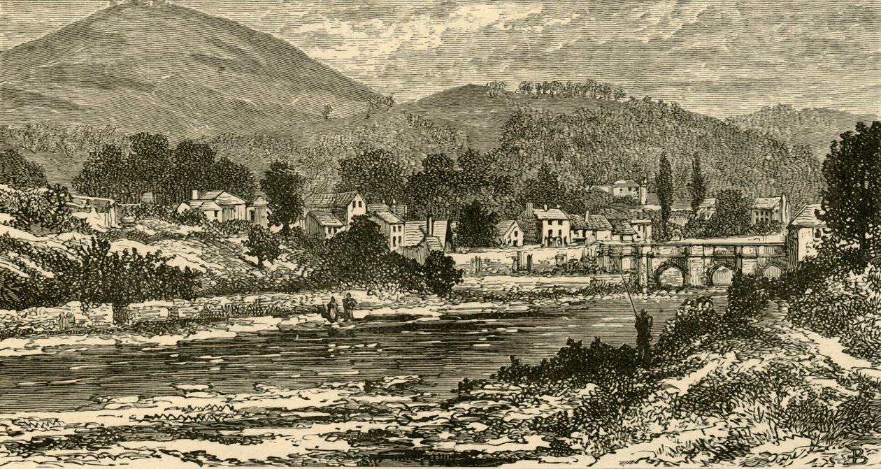 Llangollen Bridge, 1898. af Unbekannt