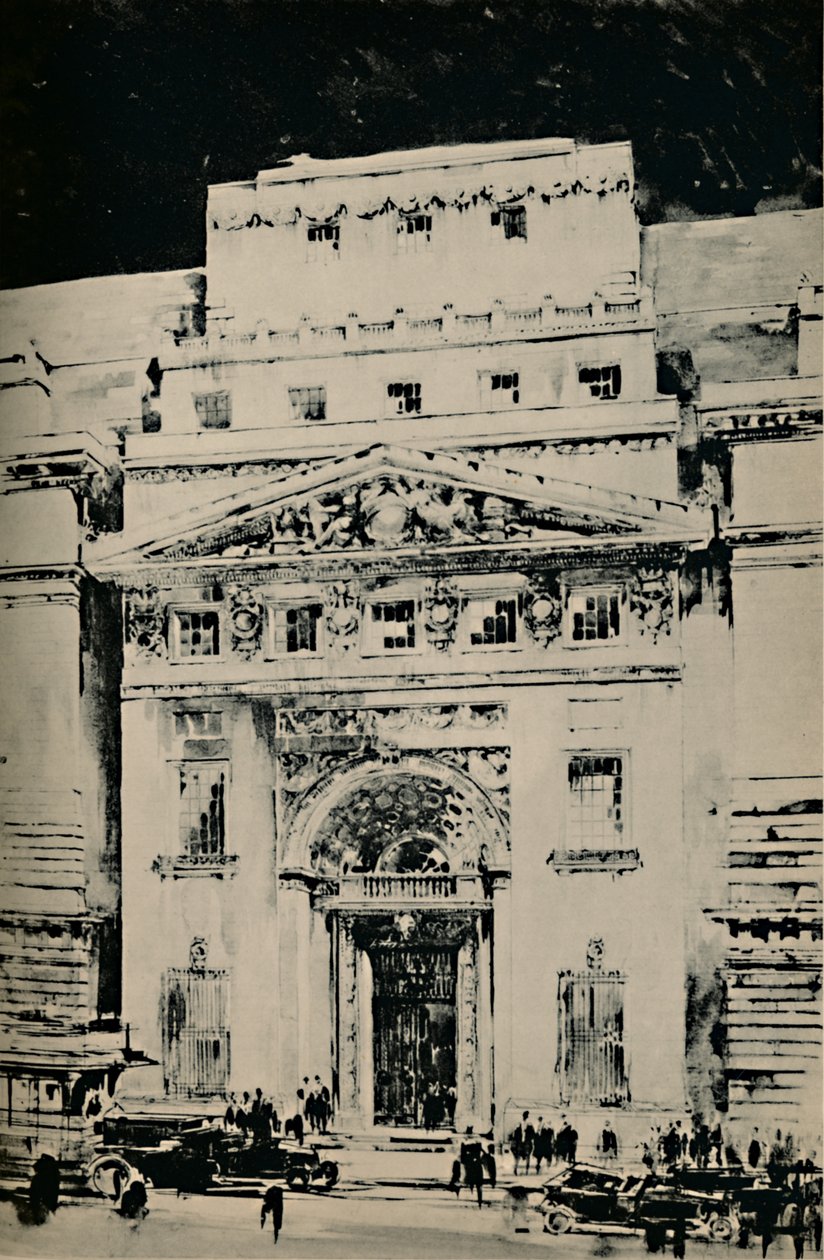 Lloyds New Building: Indgang i Leadenhall Street, 1928 af Unbekannt