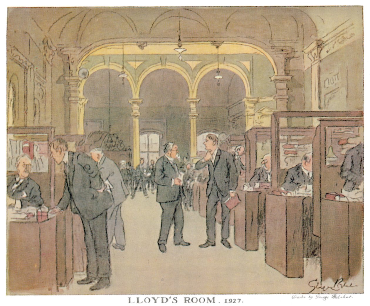 Lloyds værelse. 1927 - Som set af en punch-kunstner, 1928 af Unbekannt