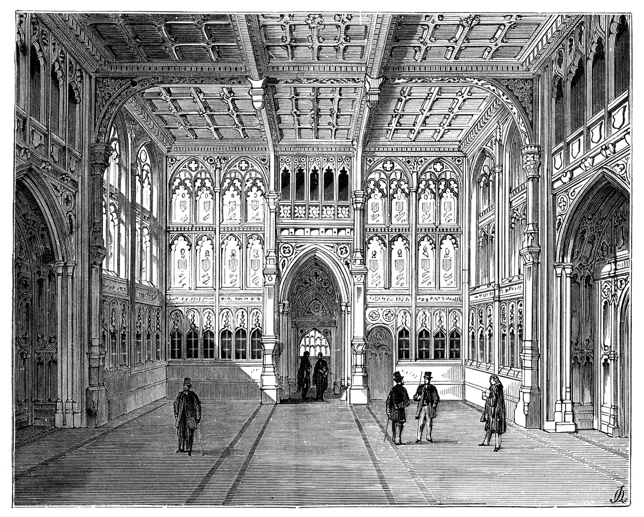 Lobby for Underhuset, London, 1900 af Unbekannt