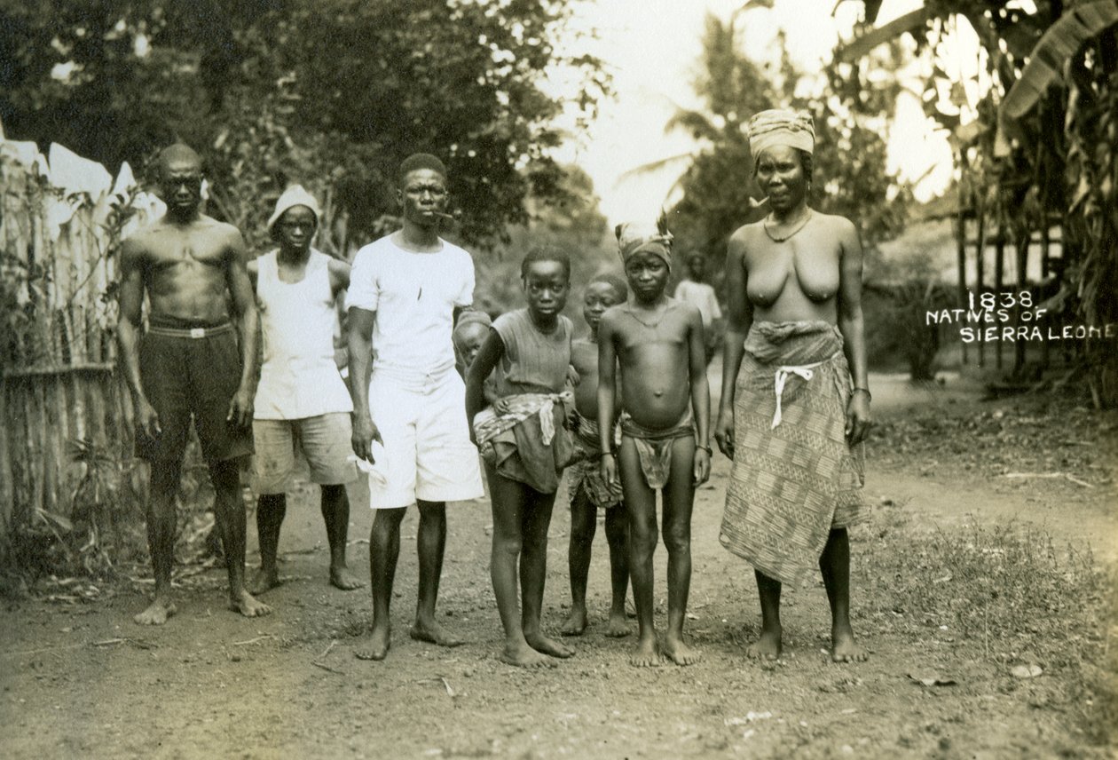 Lokale mennesker, Sierra Leone, 20. århundrede af Unbekannt