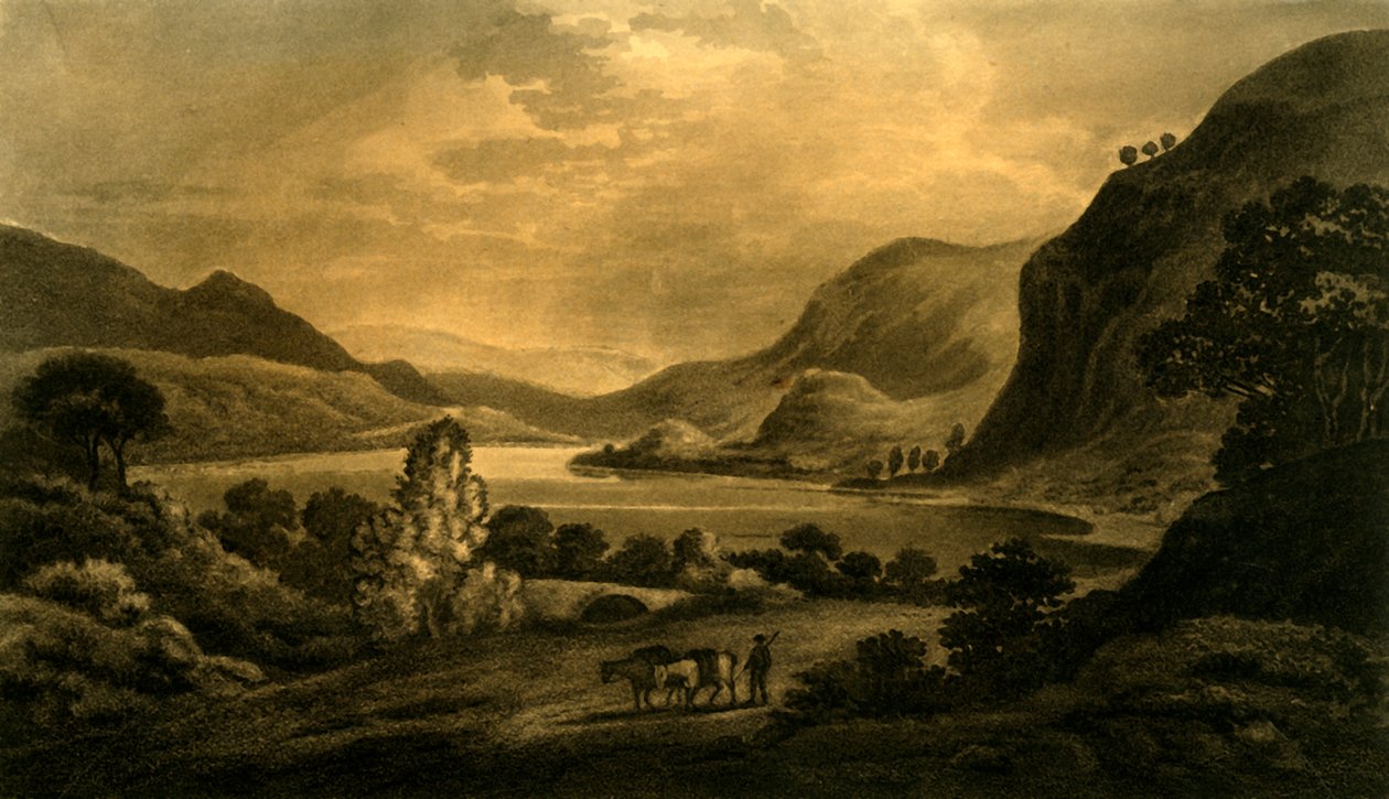 Loch Lubnaig, West-end, 1802. af Unbekannt