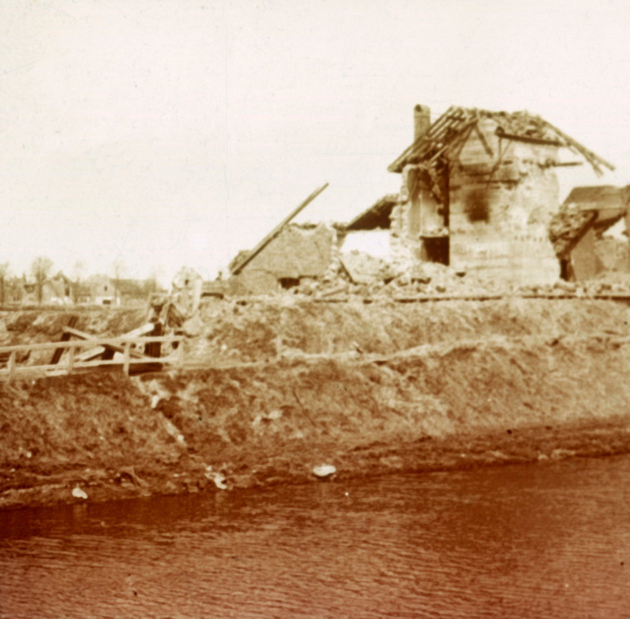 Låsevogterens hus, Nieuwpoort, Flandern, Belgien, c1914-c1918 af Unbekannt
