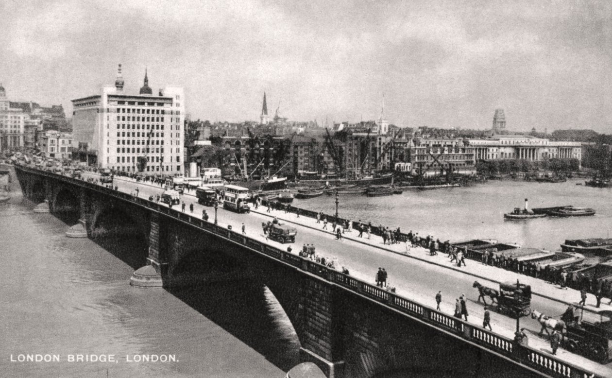 London Bridge, London, begyndelsen af det 20. århundrede af Unbekannt