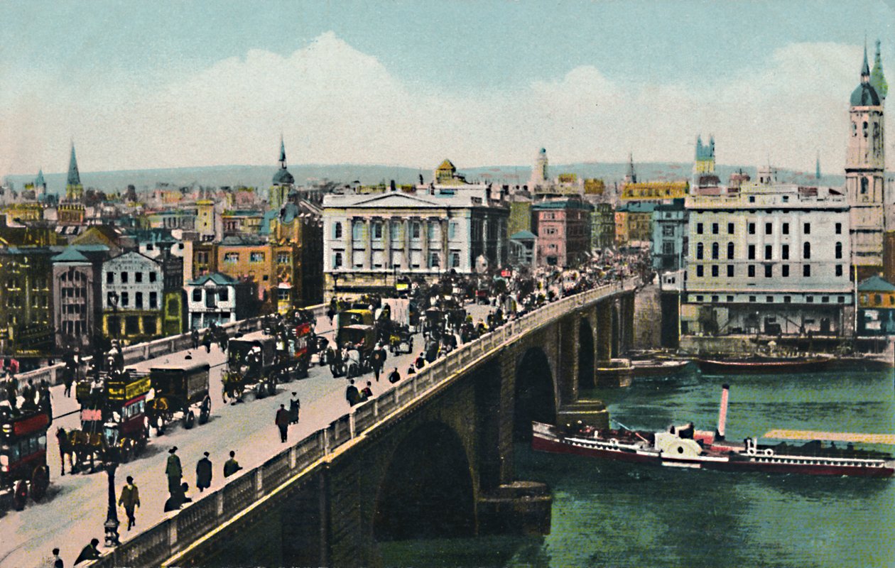London Bridge, omkring 1900-tallet. af Unbekannt