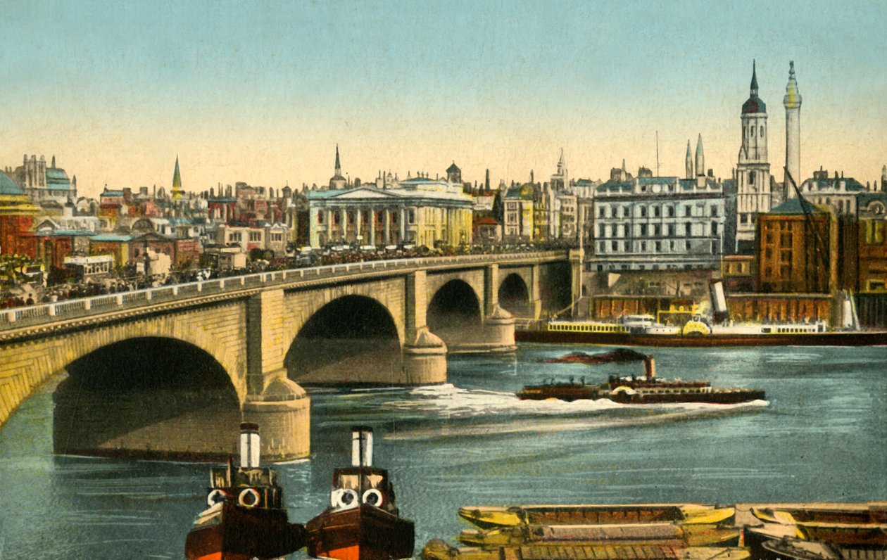 London Bridge, c1910. af Unbekannt